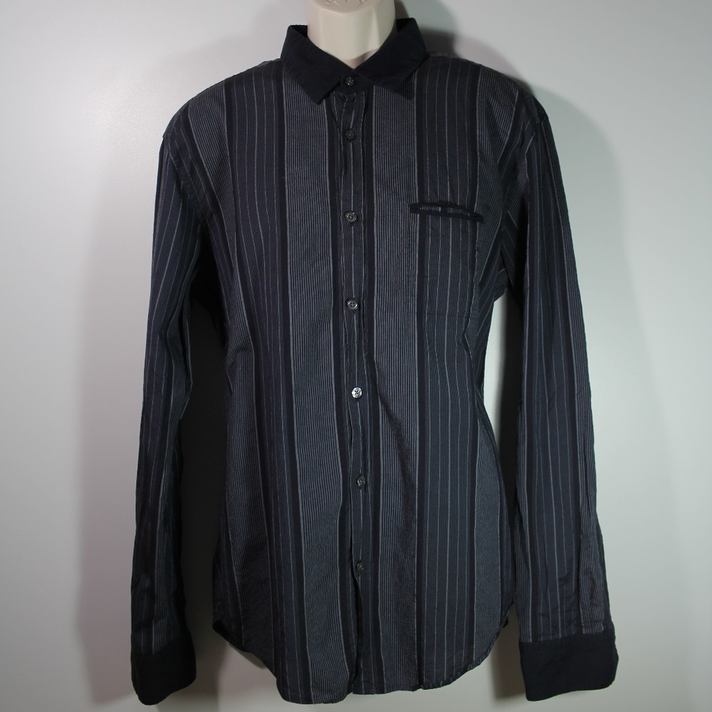 HUGO BOSS Long Sleeve Dress Shirt Slim Fit Men XXL